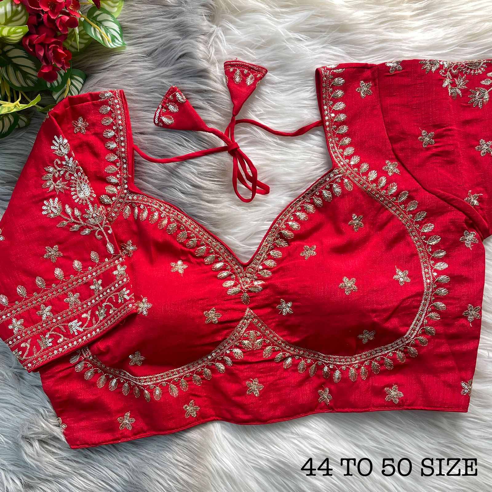 Royal Jodha Style Mumtaz Cut Bridal Blouse